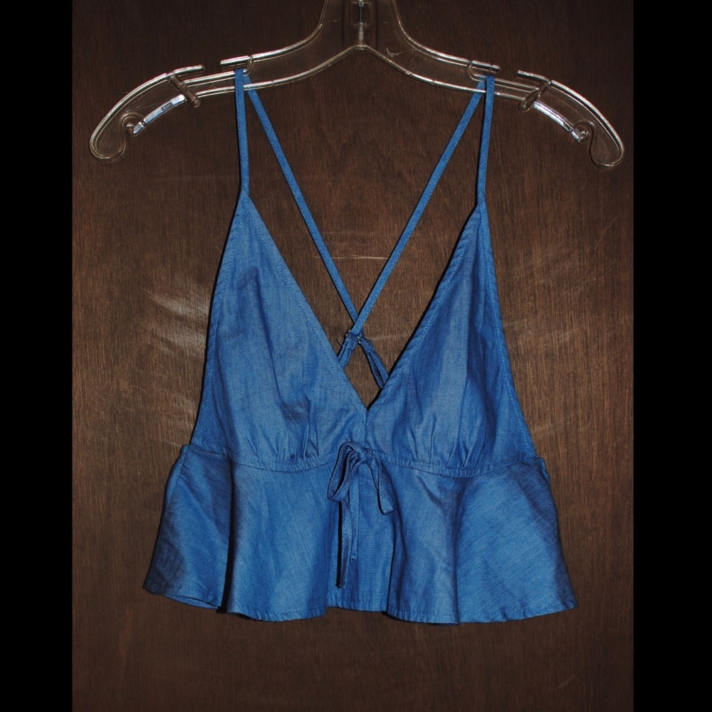 Crop Top With Spaghetti Straps